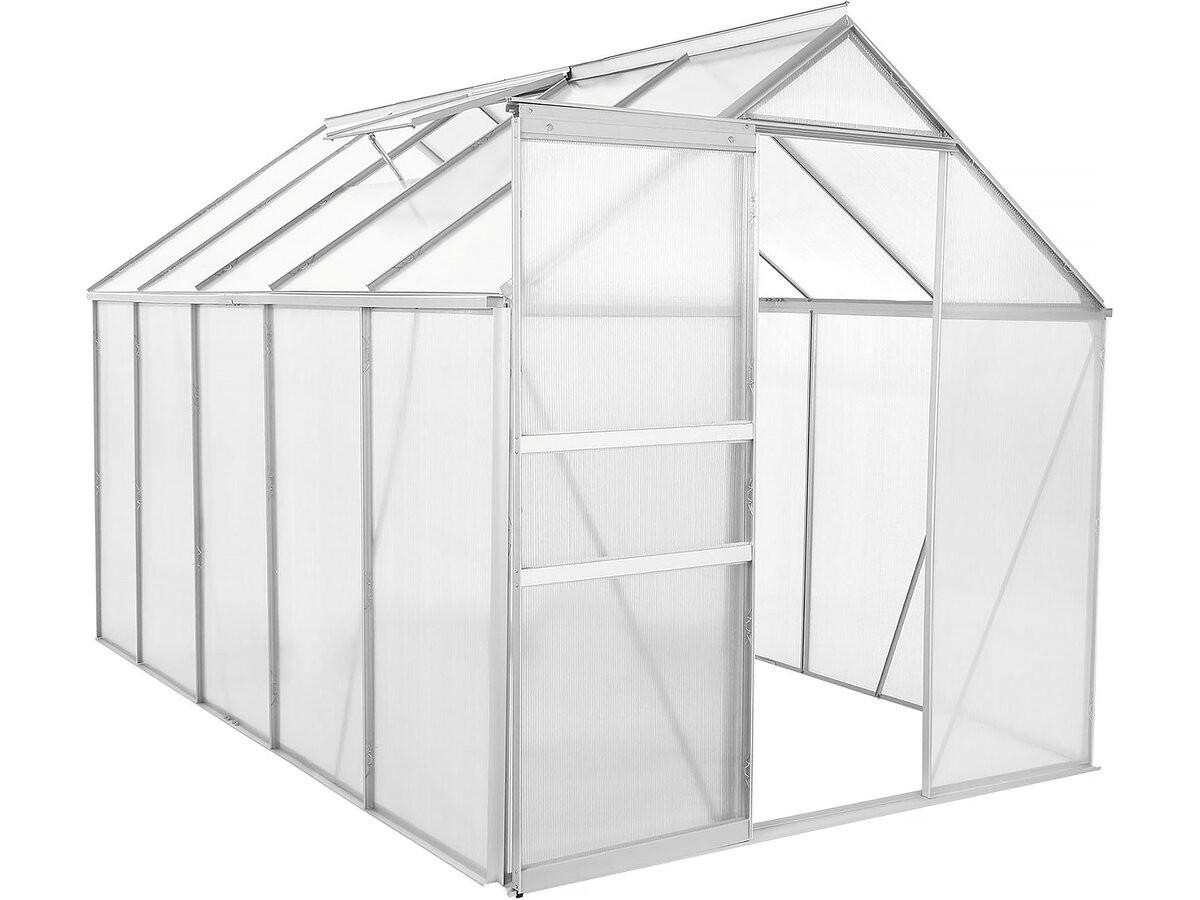 Habitat Garten Gewächshaus Grau 190x195x310 cm