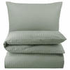 SEERSUCKER-BETTWÄSCHE 135x200 Uni Sommer Bettbezug Bügelfrei aus 100% Baumwolle, Bettbezüge einfarbig Grau - Grau, Textil (135/200cm) - Carpe Sonno