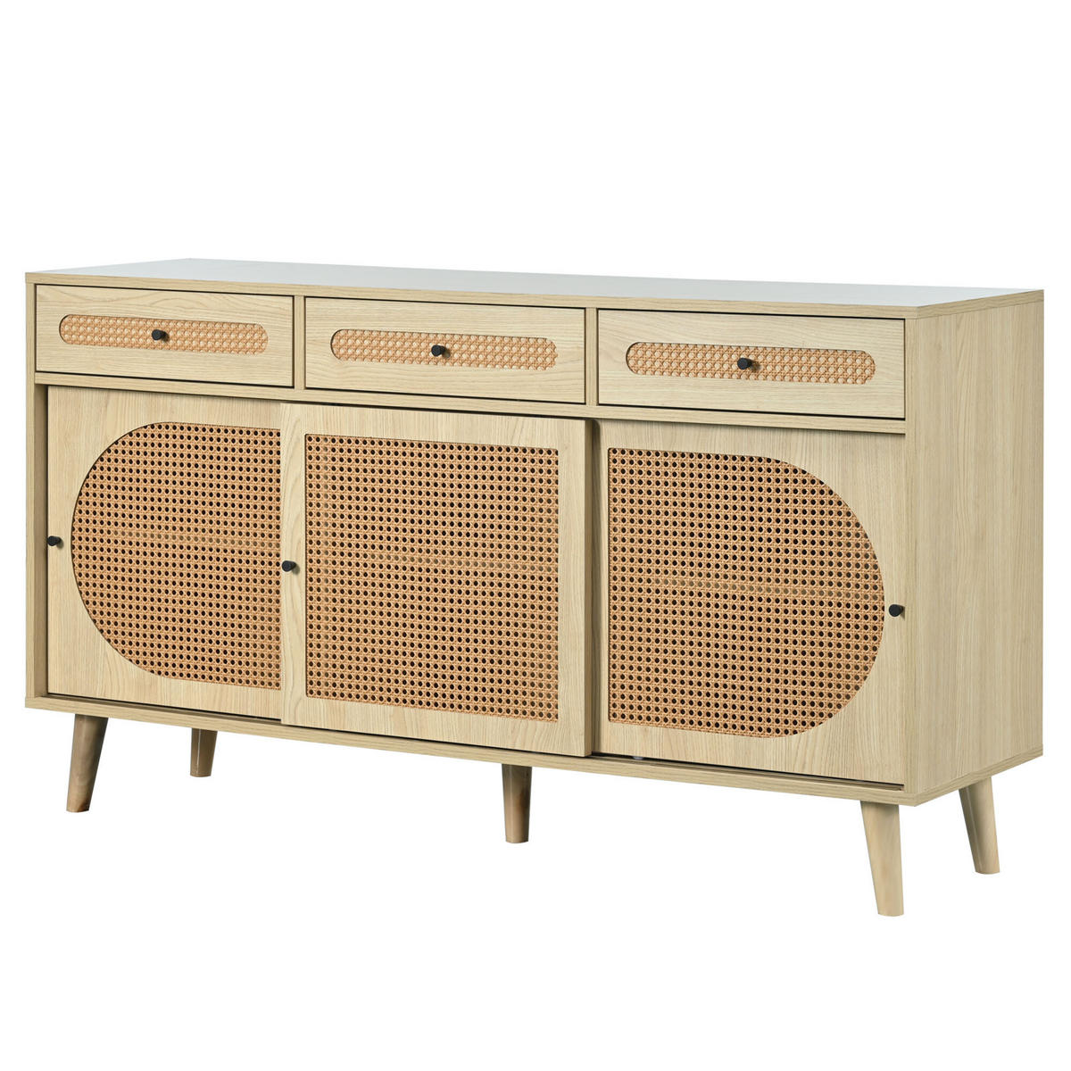 SIDEBOARD Holz 140/40/78 cm - Braun, Holzwerkstoff (40/78/140cm) - Urban Meuble