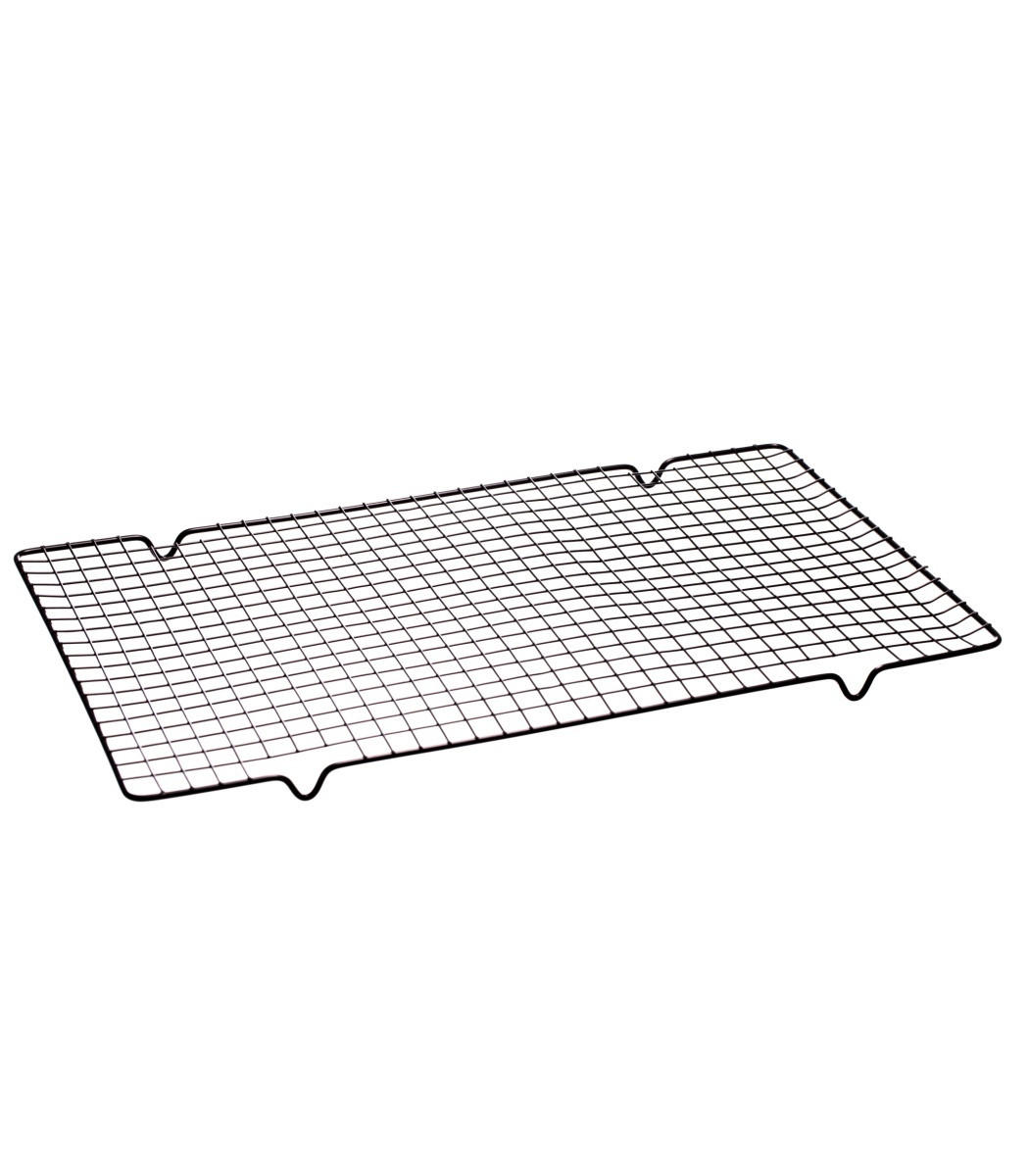 KUCHENGITTER Tortengitter / Abkühlgitter - 41 x 26 cm - Schwarz, Metall (26/2/41cm)