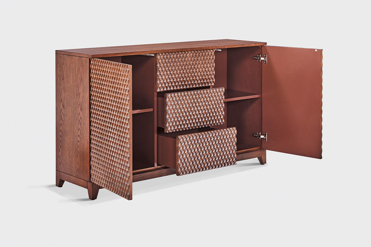 SIDEBOARD COPAS Braun Holz - Braun, Eichenholz/Holz (140/85/40cm) - KAWOLA