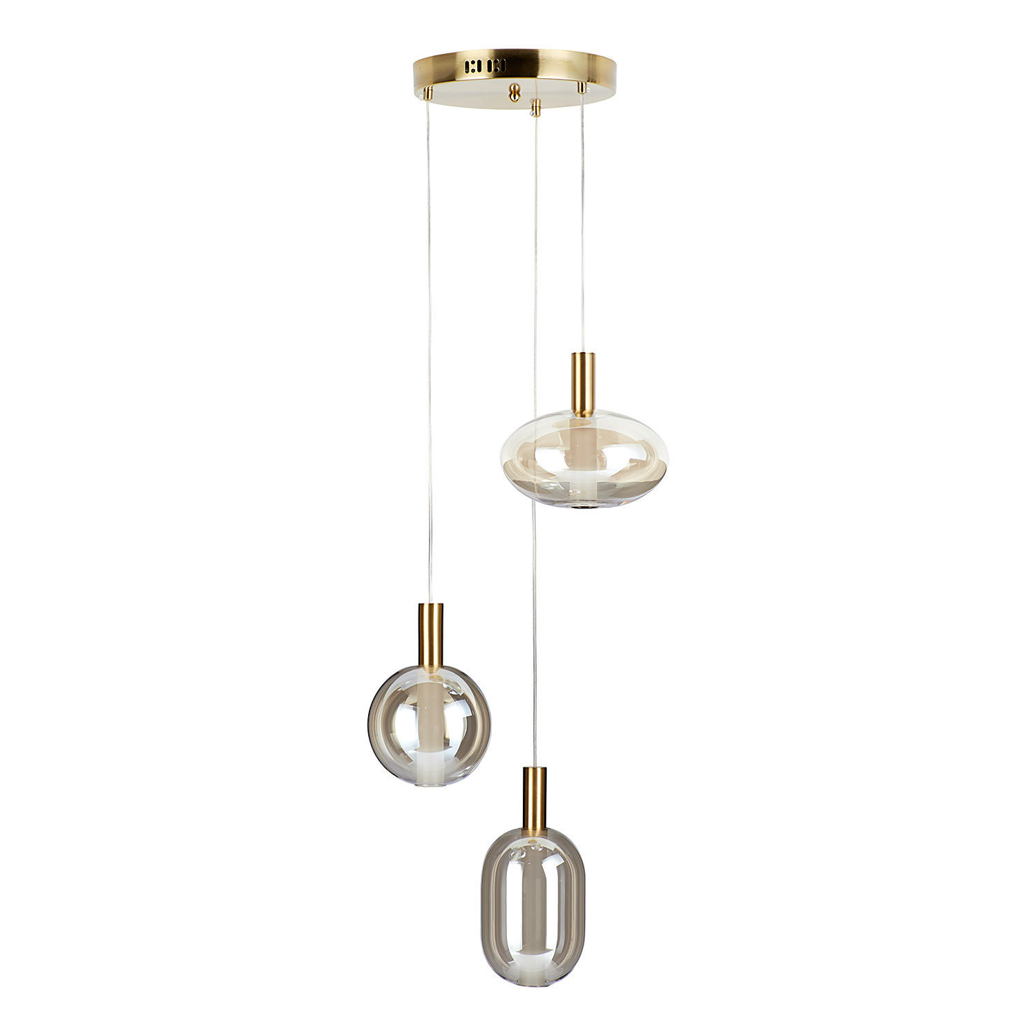 PENDELLEUCHTE Exemplar - Goldfarben, Glas (25/25/90cm) - Butlers