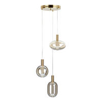 PENDELLEUCHTE Exemplar - Goldfarben, Glas (25/25/90cm) - Butlers