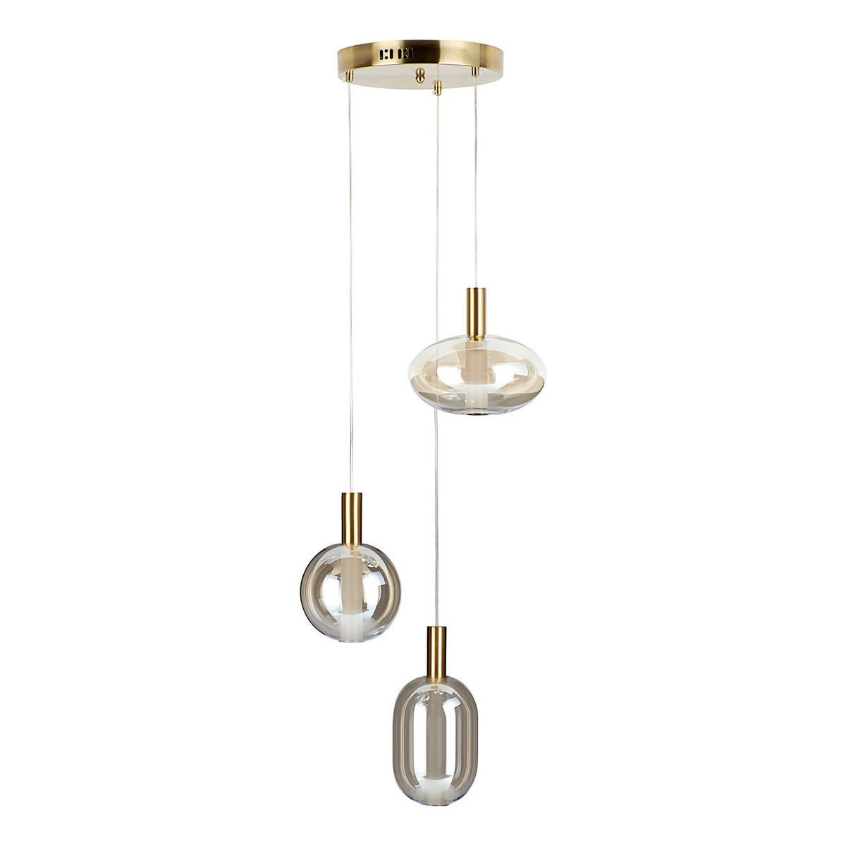 PENDELLEUCHTE Exemplar - Goldfarben, Glas (25/25/90cm) - Butlers