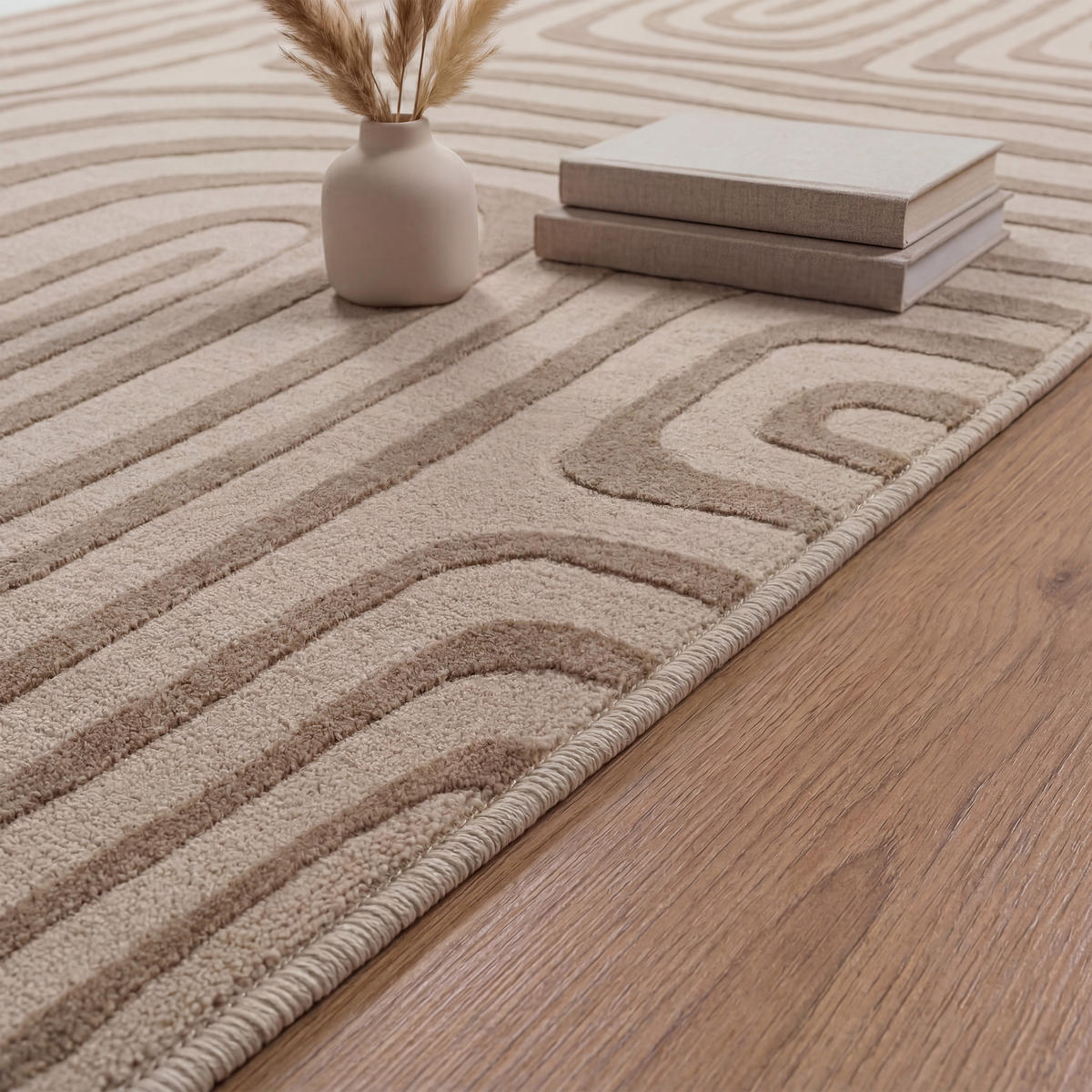 KURZFLORTEPPICH 80/250 cm Tinos 575 - Beige, Textil (80/250cm) - Paco Home