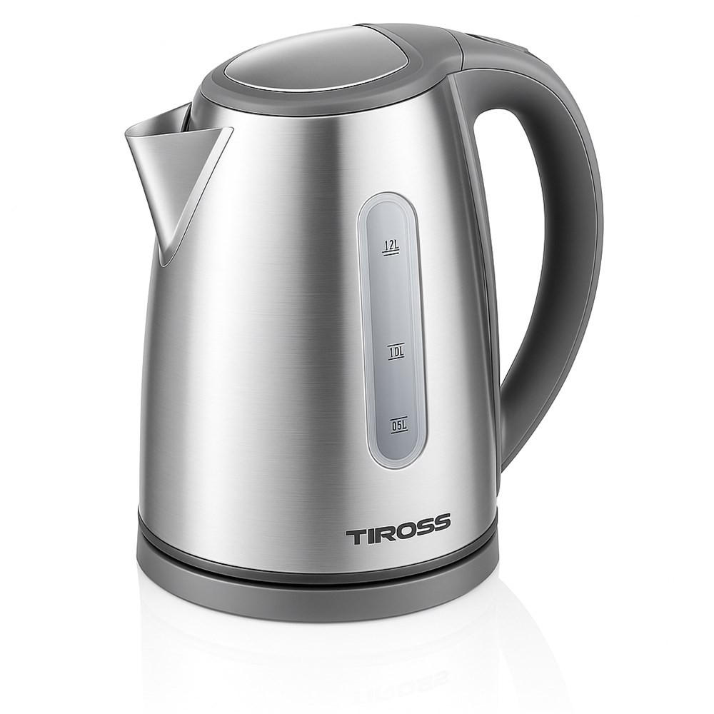 WASSERKOCHER ELEKTRISCH Silber 16/16/23 cm TS1350 - Silberfarben, Metall (16/23/16cm) - Tiross 