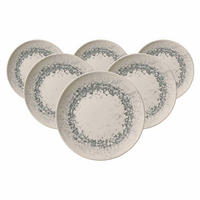 DESSERTTELLER Cecina Graphit ø 20,5 cm 6er Set - Beige/Grau, Keramik (20.5cm) - Ritzenhoff Breker