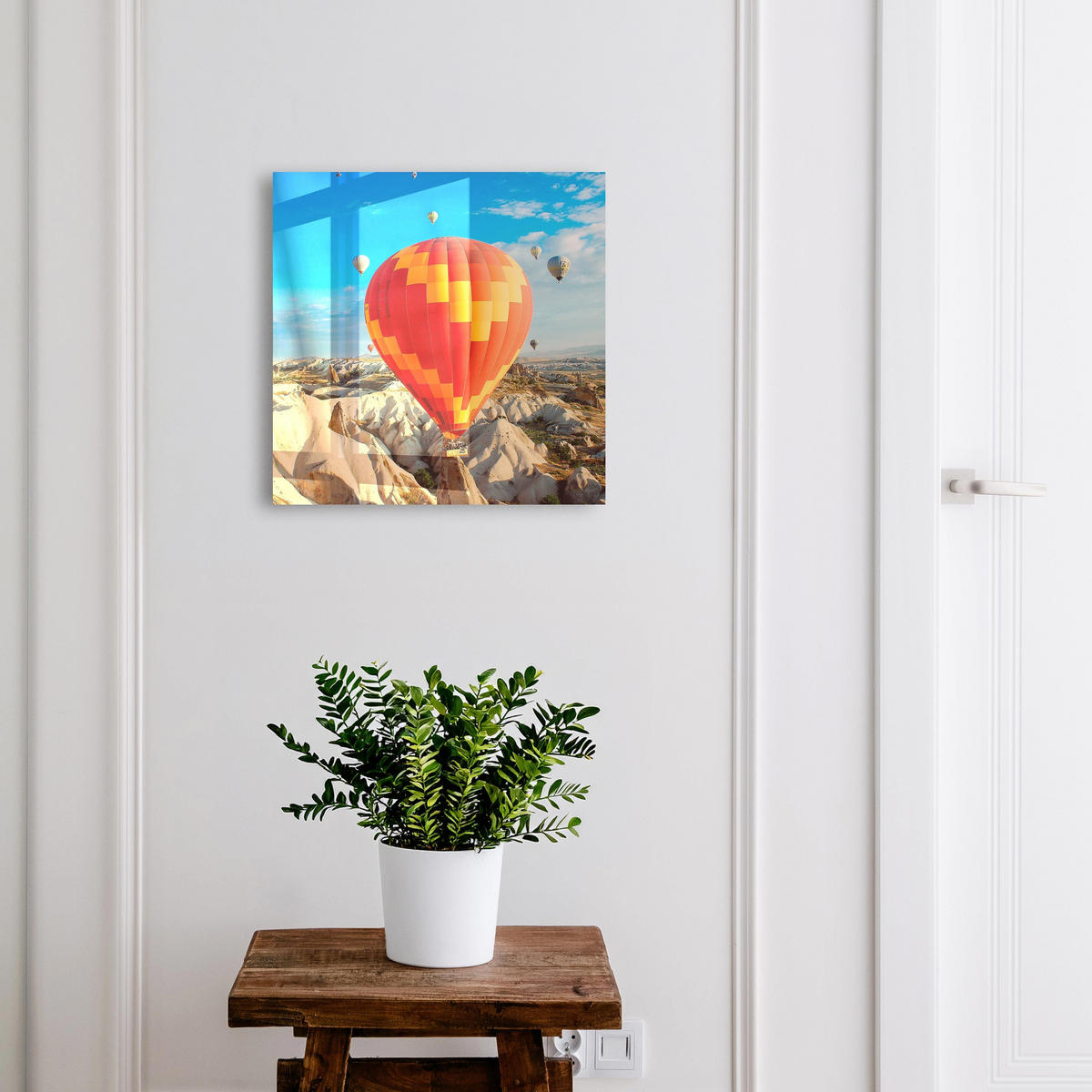 SCHLÜSSELBOX Schwarz 30x30 cm- Türöffnung nach rechts - Sky Adventure - Blau, Metall (30/30/5cm) - TULUP