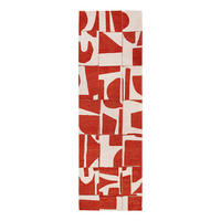 TEPPICH In-/Outdoor Flachgewebe STALE 80 x 250 cm - Rot, Textil (80/250cm) - Novatrend