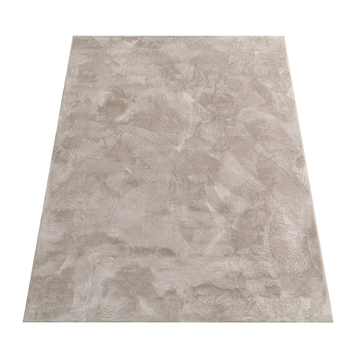 TEPPICH Kurzflor waschbar Einfarbig Wohnzimmer schmutzabweisend Beige Rechteckig 120x170 - Beige, Textil (120/170cm) - KADIMA DESIGN