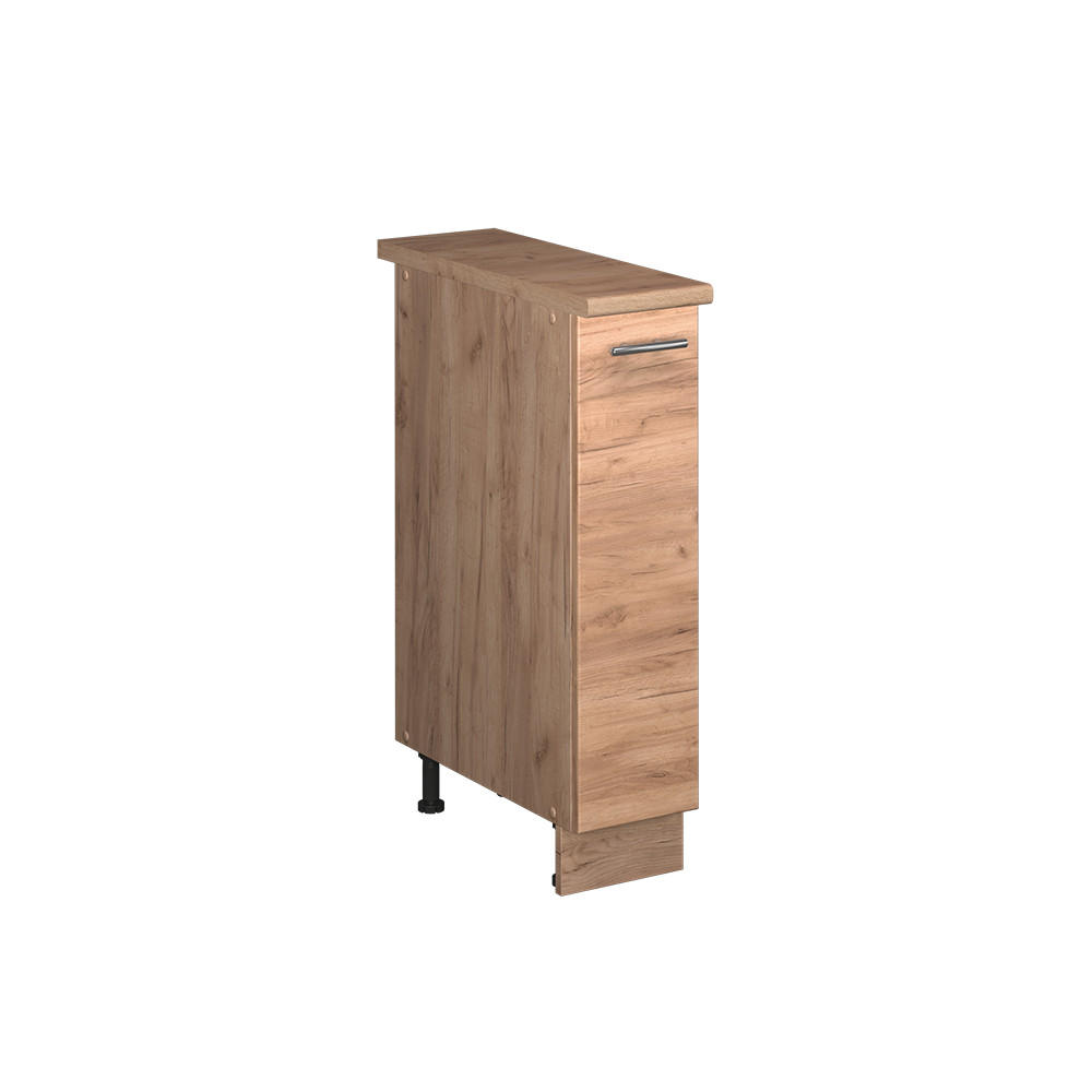 APOTHEKERSCHRANK Fame-Line, Goldkraft Eiche/Goldkraft Eiche, 20 cm, AP Eiche - Honigeiche, Holzwerkstoff (20/82/60cm) - Vicco