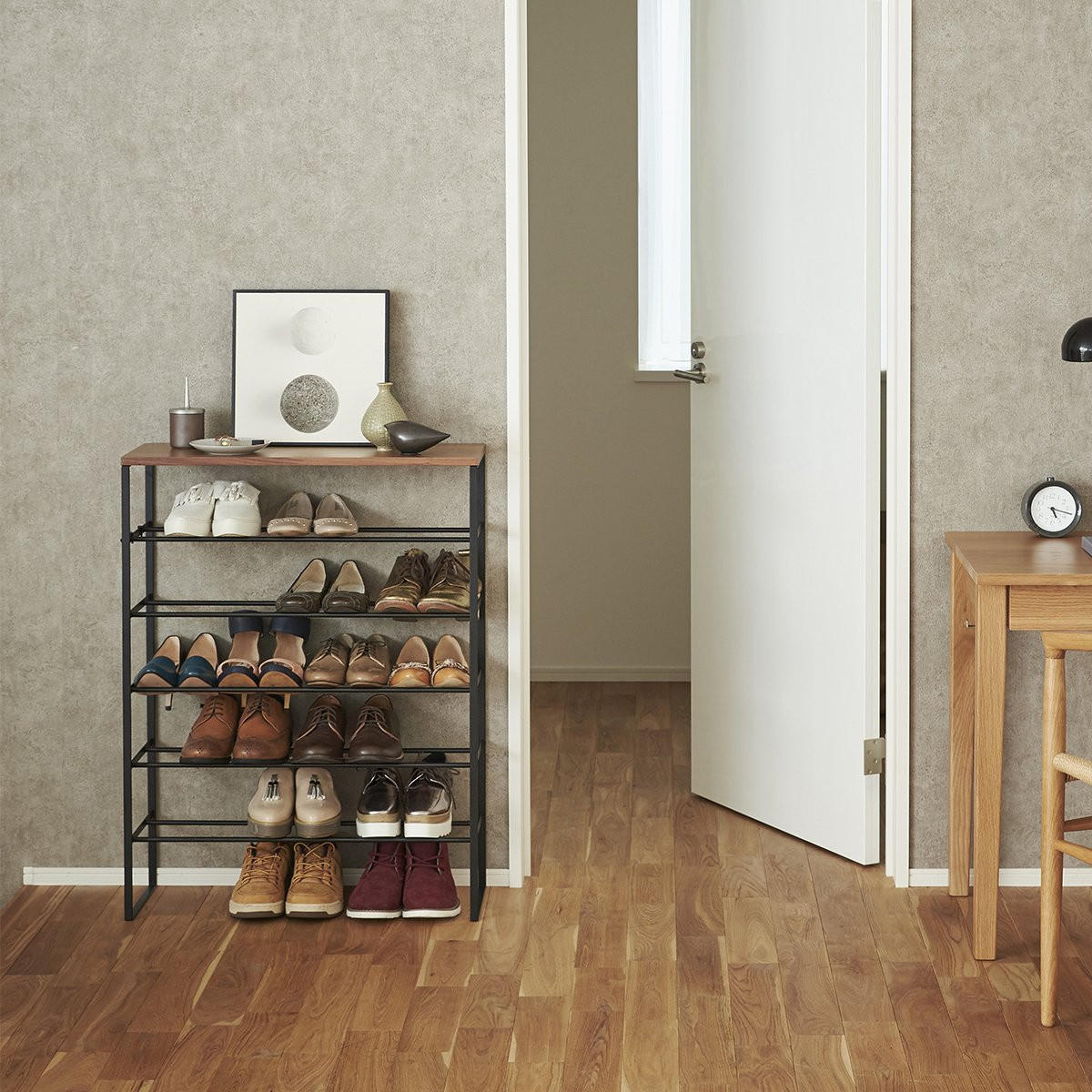 STYLISCHES Schuhregal YAMAZAKI Tower 3370 für 18-21 Paar Schuhe in Schwarz - Schwarz, Metall (66/87/25cm) - Yamazaki