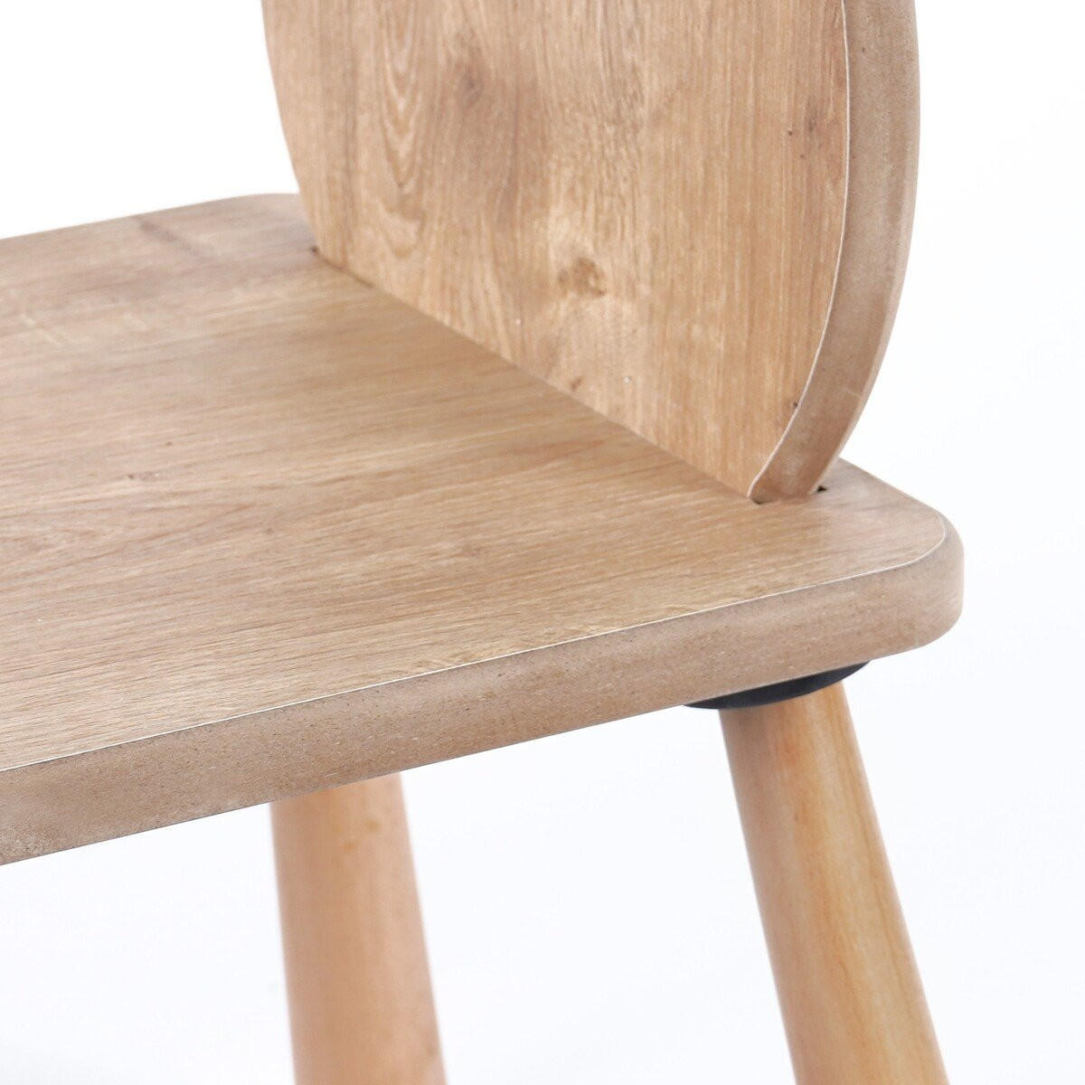 KINDERSTUHL mit bärenlehne 30/30/55 cm - Eichefarben, Holzwerkstoff (30/55/30cm) - Calicosy