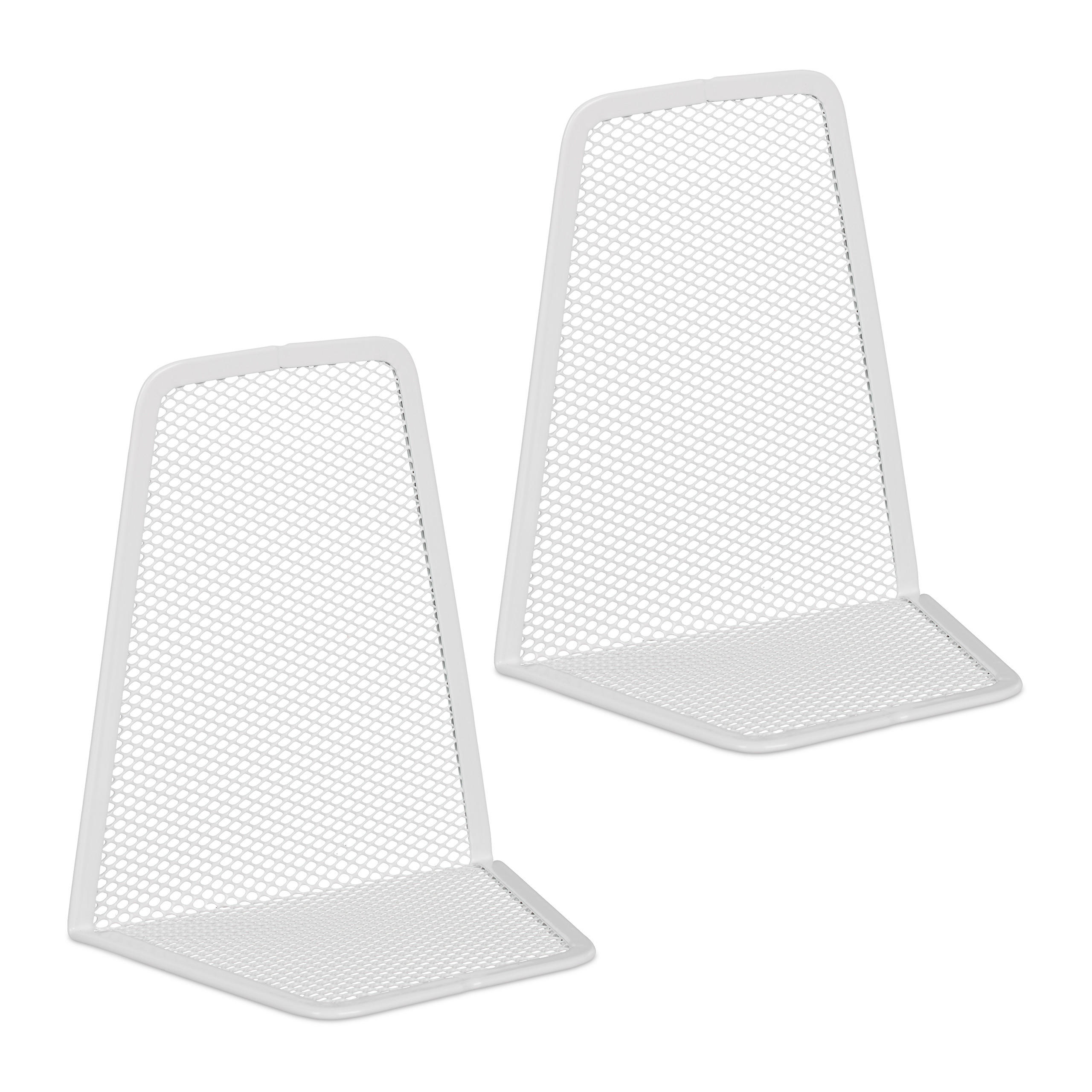 SUPORT Alb 2er-Set oțel design tip plasă 14 cm