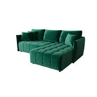 ECKSOFA mit Schlaffunktion ONIL L Monolith 37 Rechts - Grün, Textil (245/175cm) - Bedante