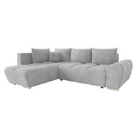 ECKSOFA Forest, Seite: Links - Silberfarben/Schwarz, Holz/Kunststoff (290/183cm) - MIRJAN24