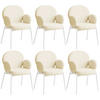 STUHL 6er Set Scandi Belastbarkeit 120 kg 61 5 x 62 x 90 - Creme, Kunststoff (62/90/61.5cm) - tectake