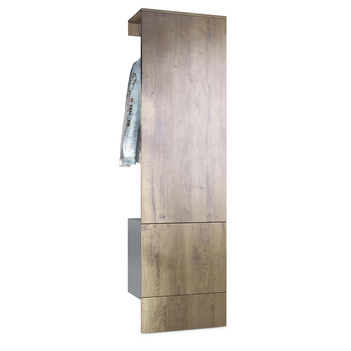 GARDEROBE Carlton Paneel in Eiche Ribbeck - Alteiche, Holzwerkstoff (52/193/35cm) - Vladon