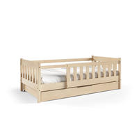 KINDERBETT ELSA mit Bettkasten 80x160 cm Kieferfarben - Kieferfarben, Holz (80/160cm) - MASSENO