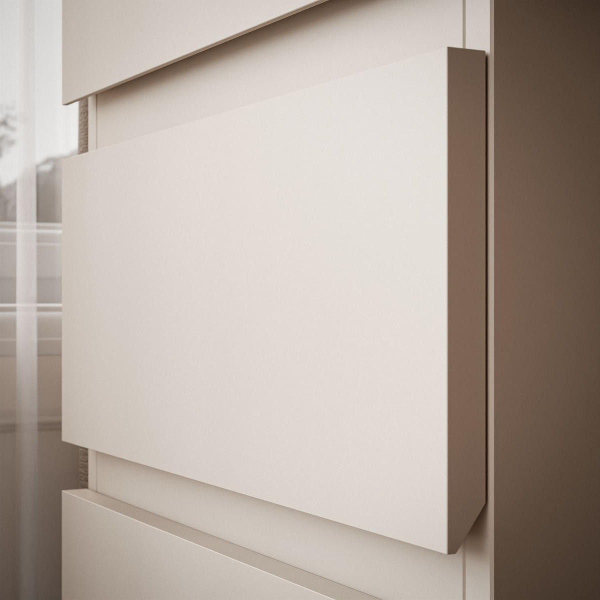 SCHMINKTISCH AURORA DOUBLE KASCHMIR mit Schubladen - Kaschmir, Holzwerkstoff (156.8/79.2/55cm) - Lookway