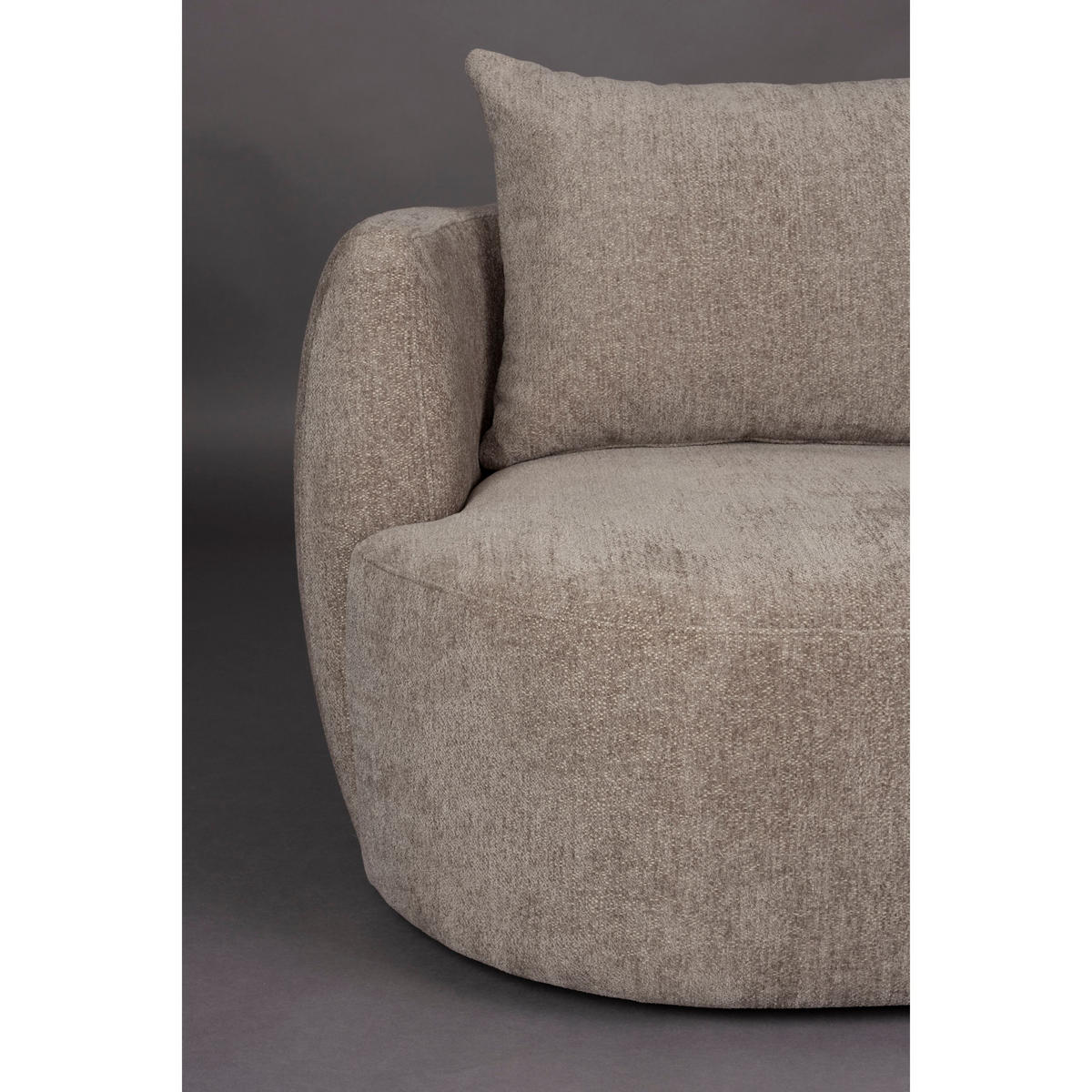 SESSEL Rocca Cappuccino/ Taupe - Pastellblau, Textil (107/83/92cm) - Dutchbone