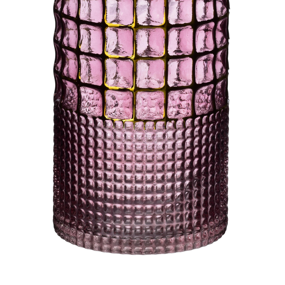 VASE Serenite Rosa 12/12/30.5 cm Glas - Rosa, Glas (30.5cm) - Mondex