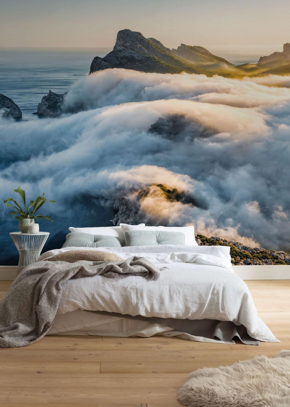 FOTOTAPETE Landschaft 400 x 250 cm - Grau, Papier (400/250cm) - Sanders & Sanders