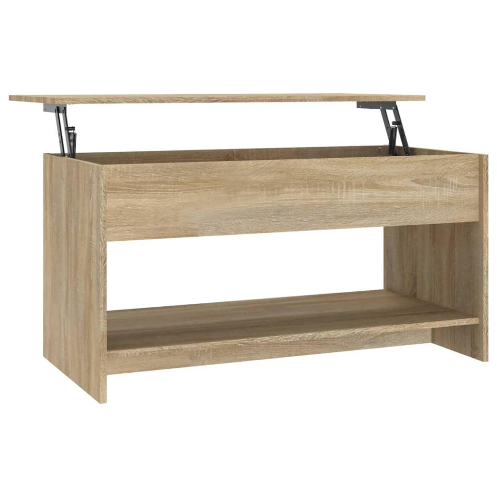 COUCHTISCH Sonoma-Eiche 102x50x52,5 cm Holzwerkstoff - Braun, Holzwerkstoff (102/50/52.5cm) - furnicato
