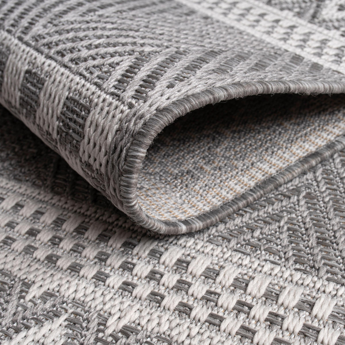 OUTDOORTEPPICH 200/280 cm Vermont 183 - Hellgrau, Textil (200/280cm) - Paco Home