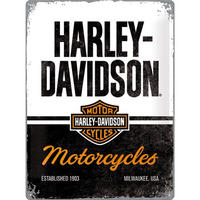 BLECHSCHILD 30/40 cm Harley-Davidson Motorcycles - Multicolor, Metall (30/40/0.2cm) - Nostalgic-Art