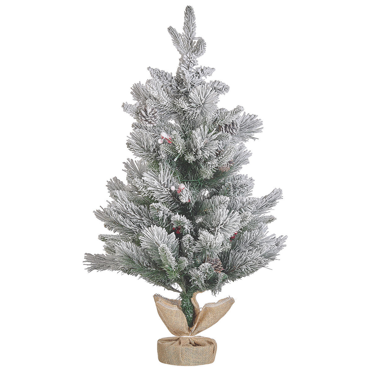 WEIHNACHTSBAUM 90 cm Grün Maligne - Grün, Kunststoff (90cm) - Beliani