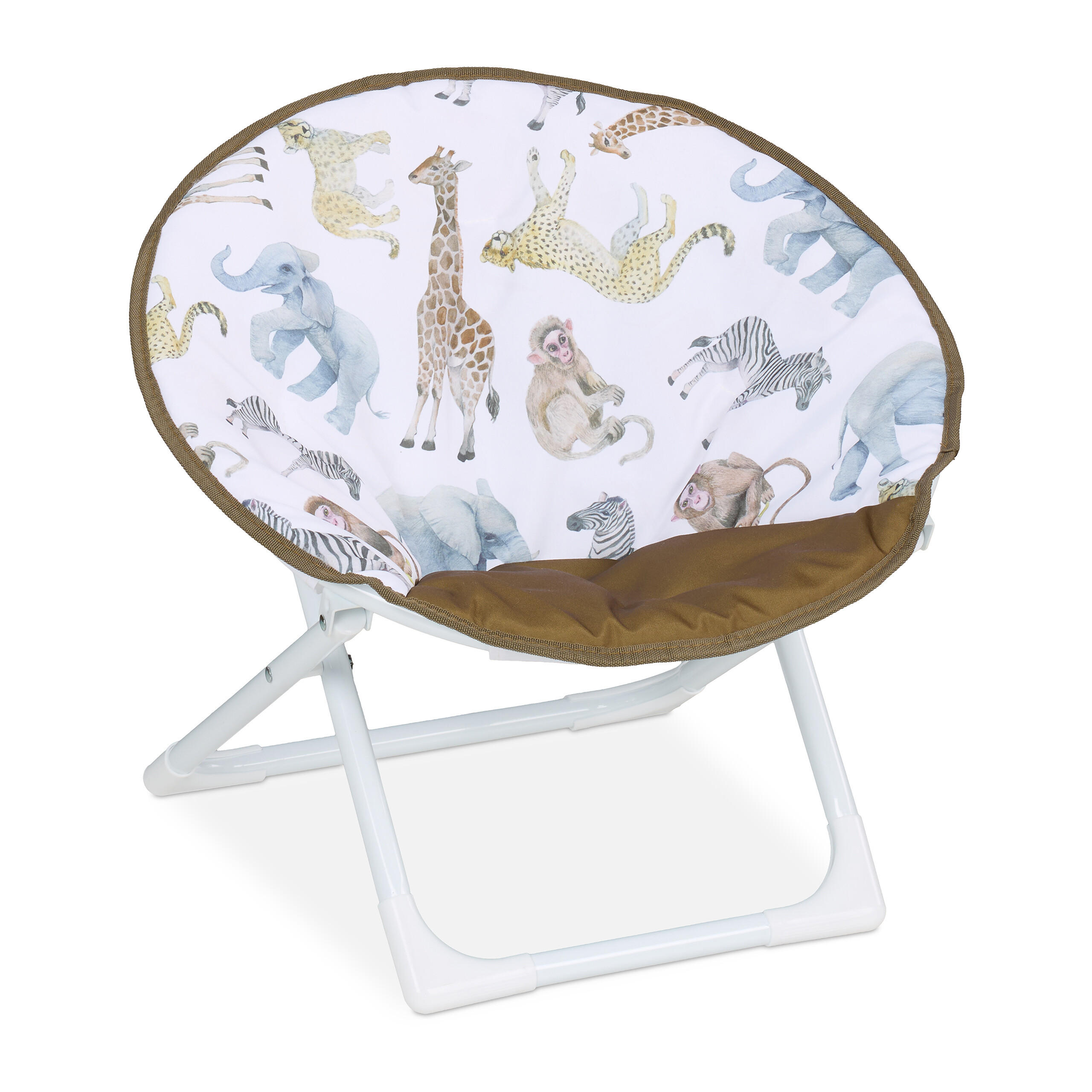MOONCHAIR - Weiß, Kunststoff/Textil (50/47/48cm) - Relaxdays