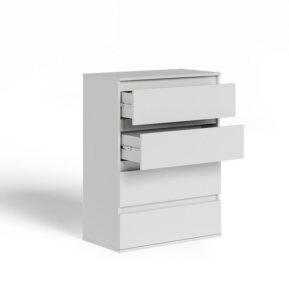 KOMODA S LADICAMA Claus Bijela 74 x 99.6 cm s 4 ladice - bijela, drvni materijal (74/99.6/40cm) - Vicco