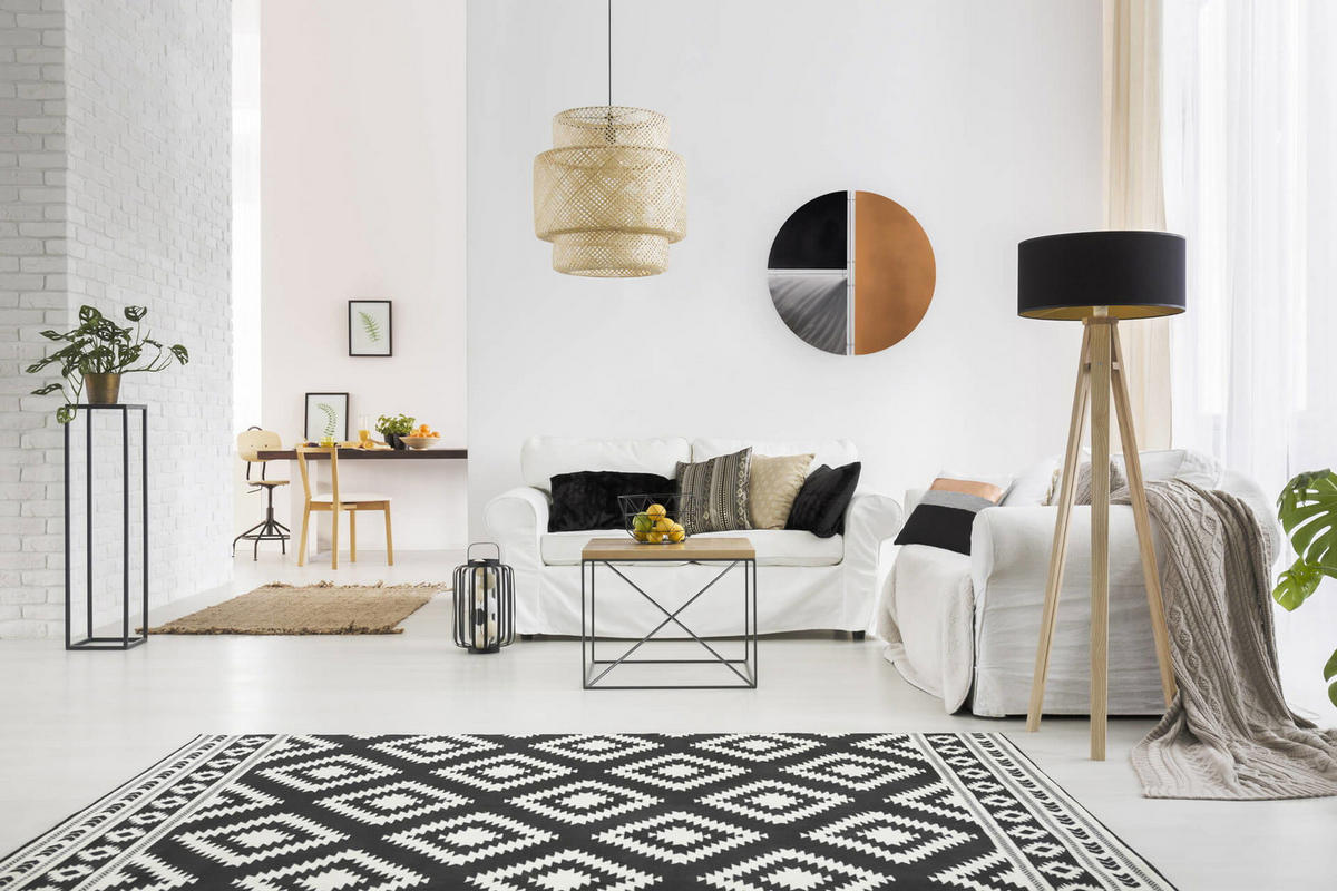 WANDDEKO Schwarz 60/60 cm - Schwarz, Metall (2/60/5cm) - KUNSTLOFT