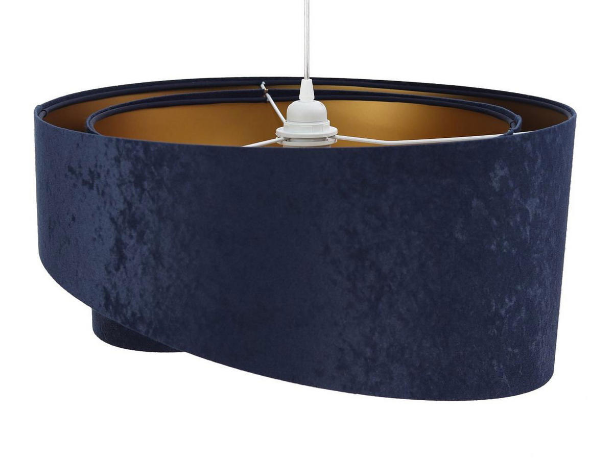 HÄNGELEUCHTE Blau 50/23 cm - Goldfarben, Kunststoff (50/1.3/23cm) - ONZENO