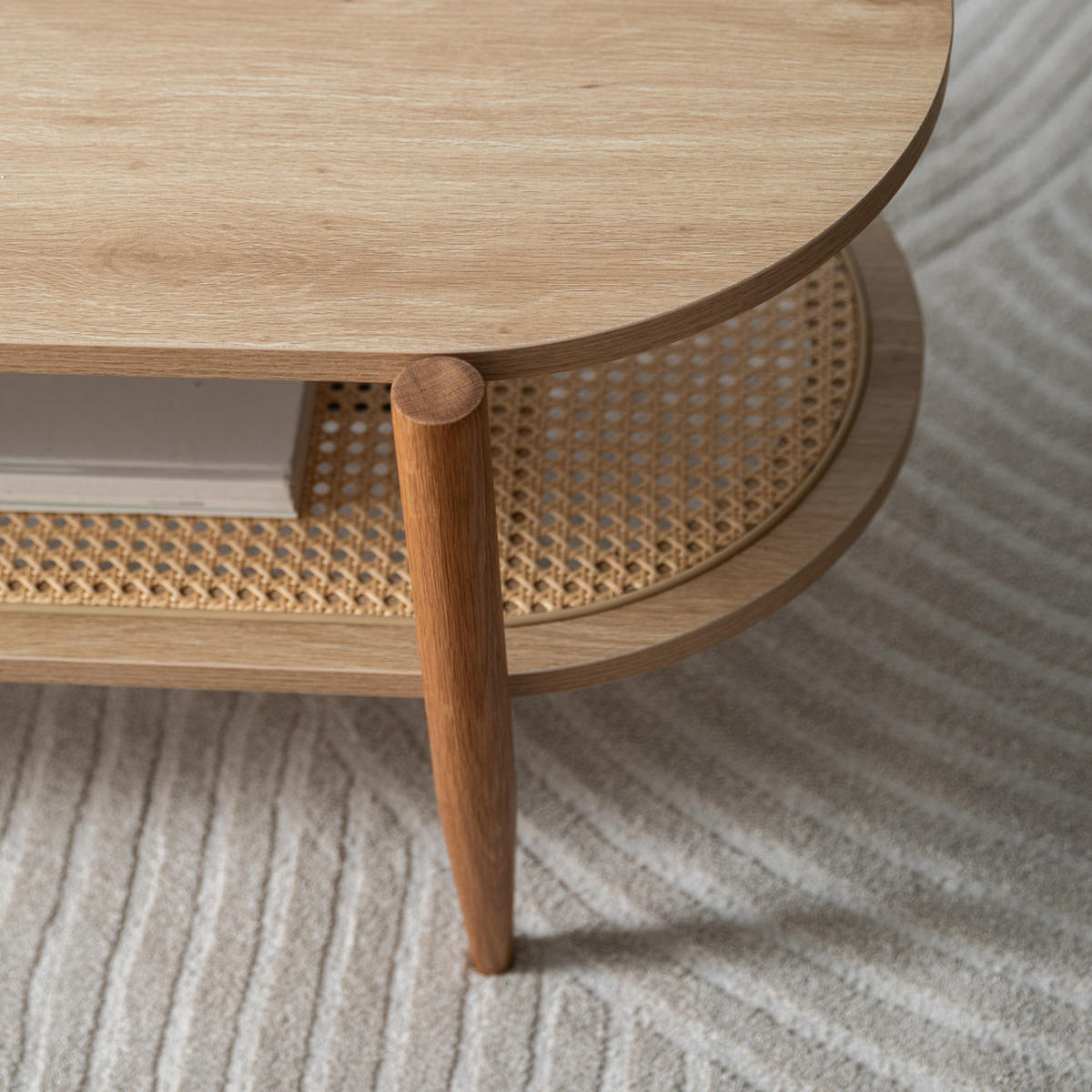 COUCHTISCH - Klares Holz - Eschefarben, Holz (120/50/40cm) - Drawer