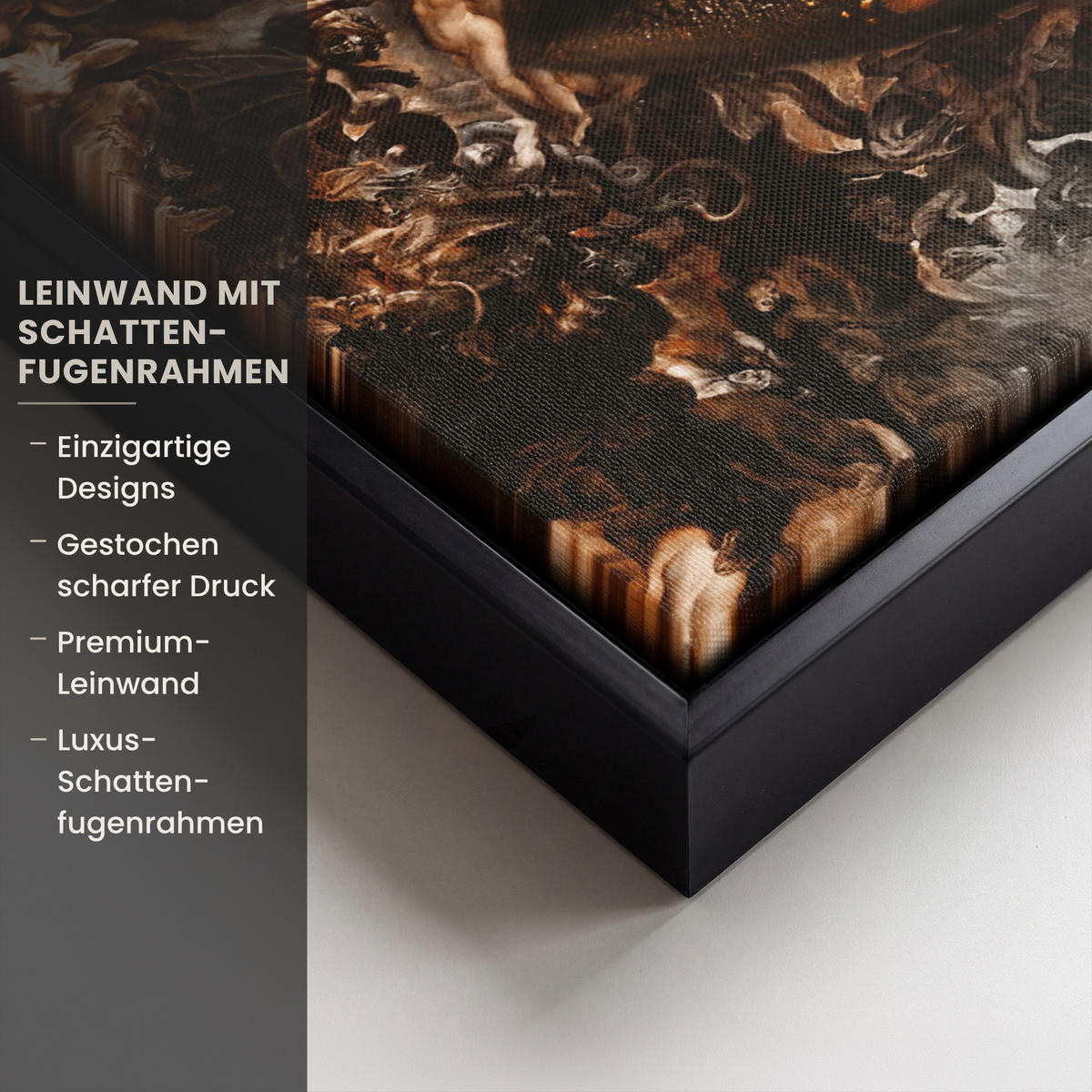 LEINWAND Bilder mit Rahmen - Gold - Lippen - Kunst - Gold - Luxus - Abstrakt - 30x20 - Kupferfarben, Textil (30/20cm) - MuchoWow