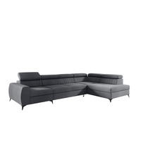 ECKSOFA Toronto Xl - Grau, Holzwerkstoff/Textil (340/200cm) - Fun Möbel
