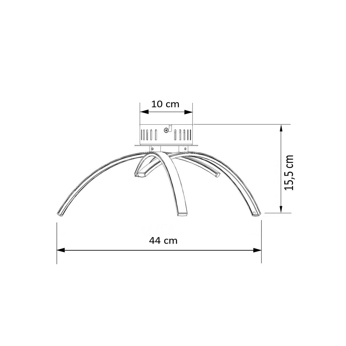DECKENLEUCHTE Ova, Silber/Chrom, 15.5cm - Chromfarben, Metall (15/44/15.5cm) - KOSILUM