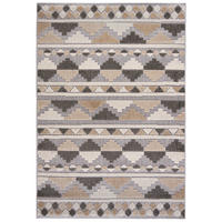 KOBEREC béžový krémový grafitový - 250 x 350 cm - modrá/sivá, textil (250/350cm) - Mazovia