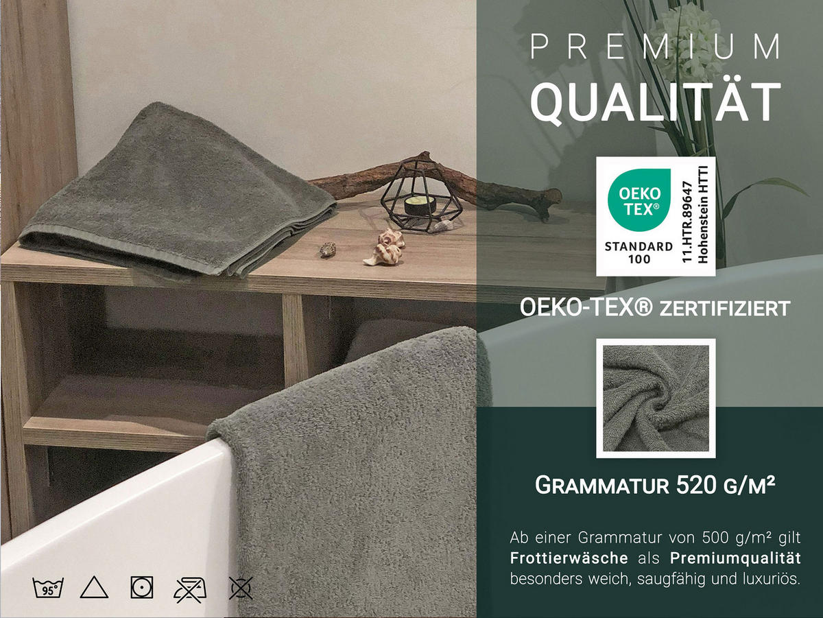 DUSCHTÜCHER, 3er-Set, 70x140 cm, 100% Baumwolle, Braun - Taupe, Textil (70/140cm) - Zollner