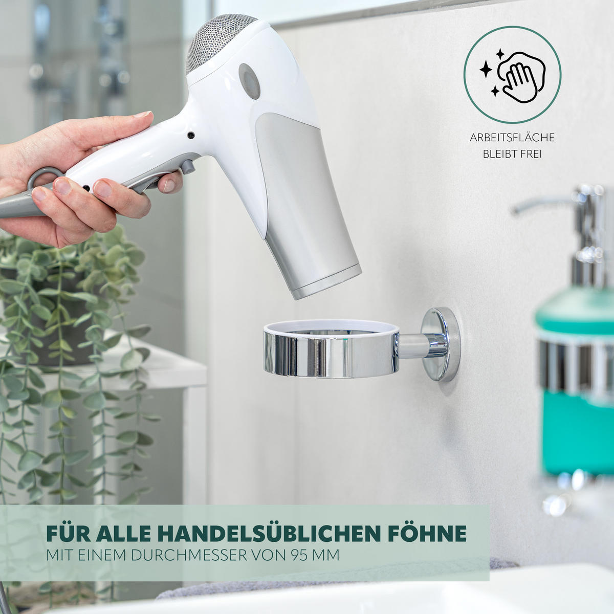 BADEZIMMER-ZUBEHÖR-SET LUCENTE 5tlg, Edelstahl, verchromt - Chromfarben, Metall (14.5/35/11.5cm) - bremermann