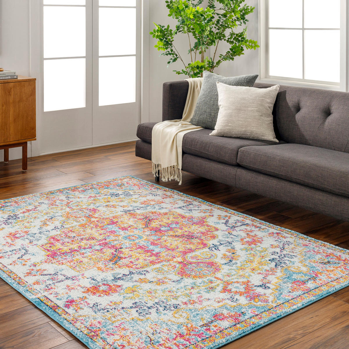 VINTAGE-TEPPICH 120x170 cm Mehrfarbig - Dunkelgelb, Textil (120/170cm) - LIVABLISS