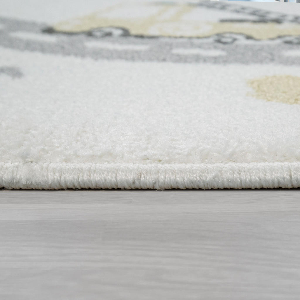Thumbnail - Paco Home Kinderteppich, Creme, Textil, Rechteckig, 160x220 cm, strapazierfähig, für Fußbodenheizung geeignet, Teppiche ...