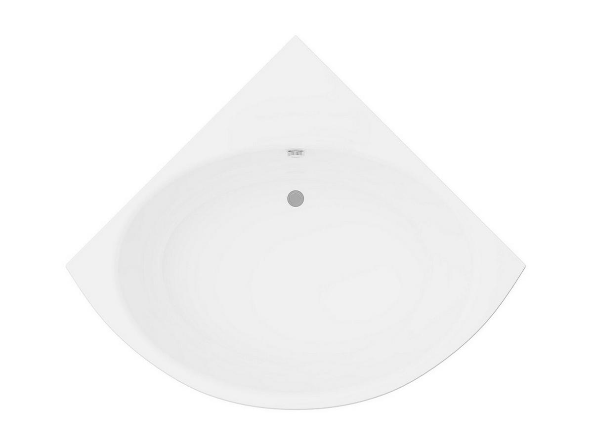 BADEWANNE (Standard) - 1 -Sitzer - Acryl - weiß - COBITIS - Weiß, Kunststoff (120/63/120cm) - Vente-Unique