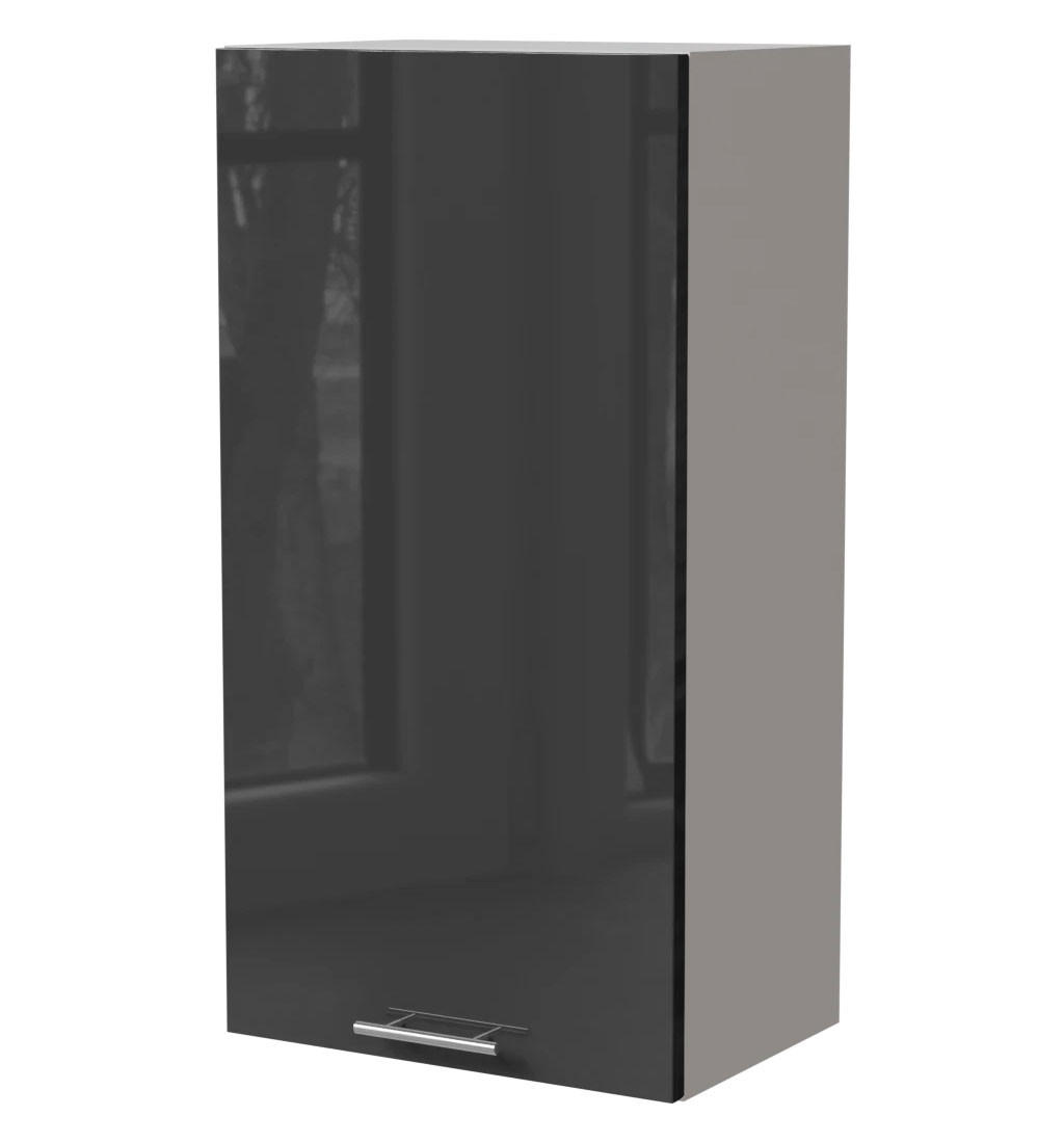 Feldmann-Wohnen Küchenhängeschrank Graphit, Weiß 50x96x32.5 cm