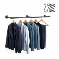 NÁSTENNÁ tyč - čierna, plast (140/8.5/27cm) - Relaxdays