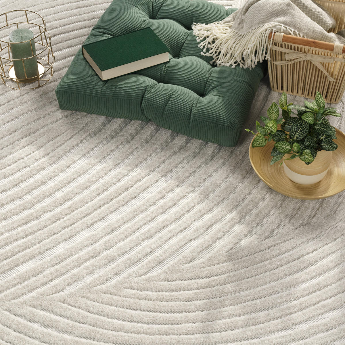 OUTDOORTEPPICH 160/220 cm Cotton 235 - Creme, Textil (160/220cm) - Paco Home