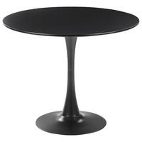 ESSTISCH 90/90/73 cm Schwarz Rund Boca - Schwarz, Holzwerkstoff (90/90/73cm) - Beliani