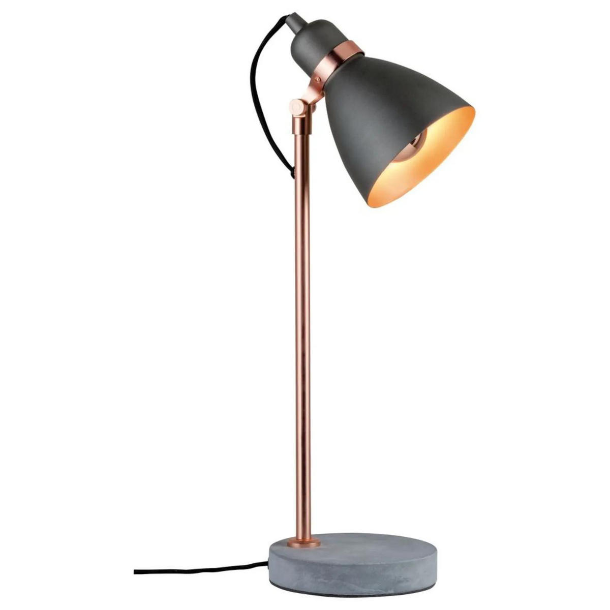 TISCHLEUCHTE Orm Grau - Rotbraun/Grau, Metall (7.5/7.5/50cm) - Paulmann
